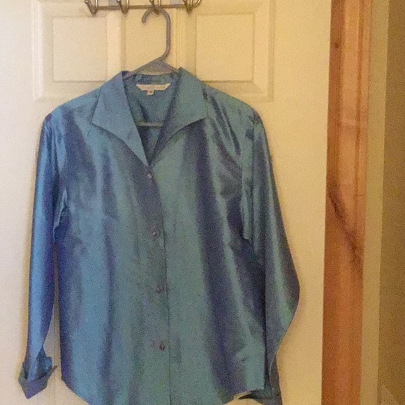 100% silk blouse,made in America. - Picture 5 of 8